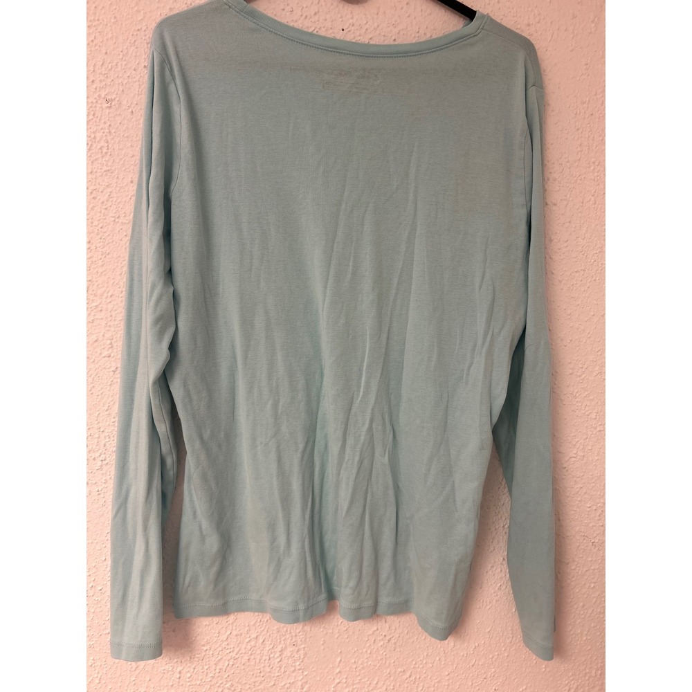 Eddie Bauer Outdoor Women Light Blue Long Sleeve Crew Neck Tee T2XL - Picture 3 of 4